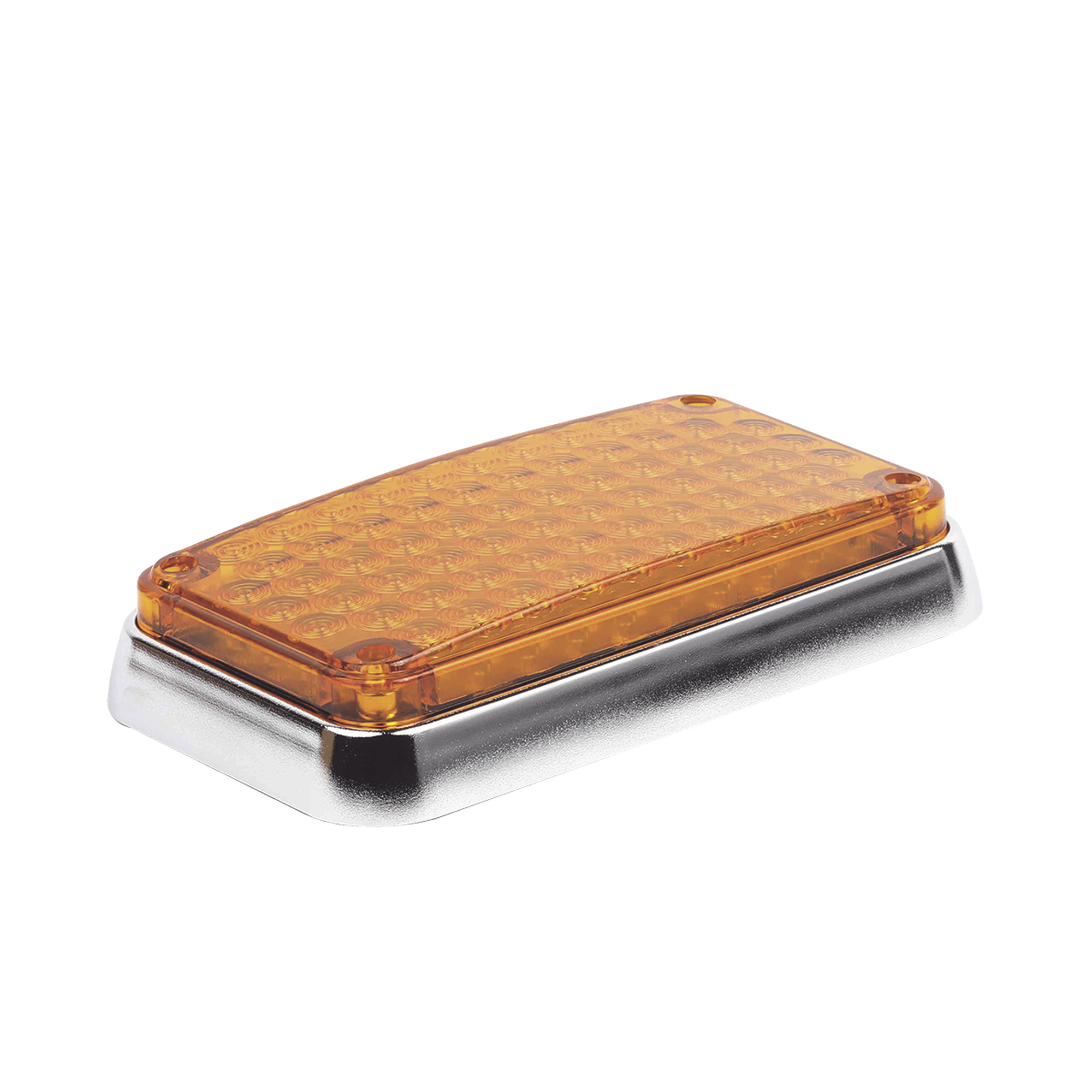 XLTE595A|Luz de Advertencia de 6X4", Color Ambar, Ideal para Ambulancias